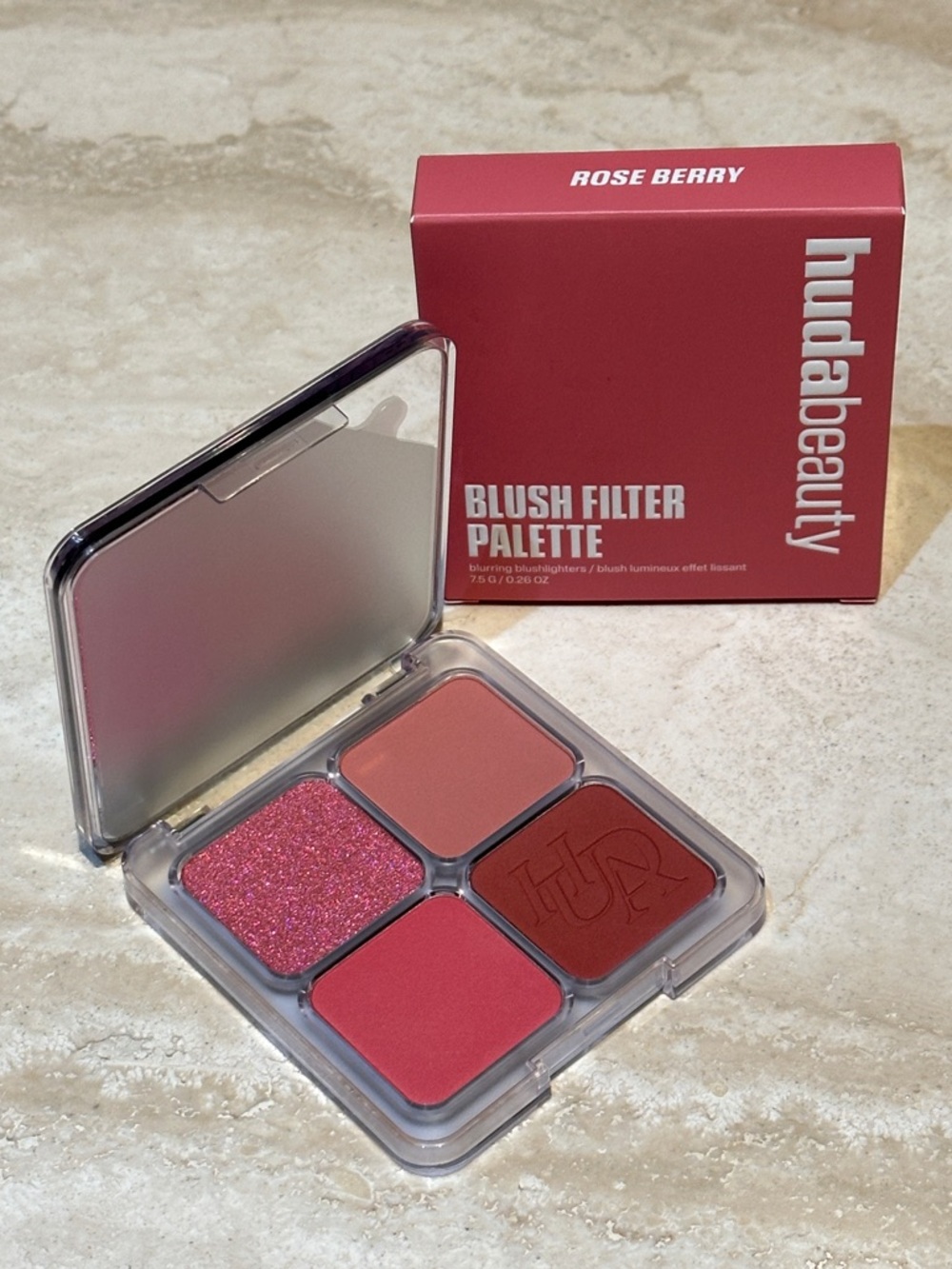 Limited Edition HUDA BEAUTY Blush Filter Blurring Blushlighters - Rose Berry
